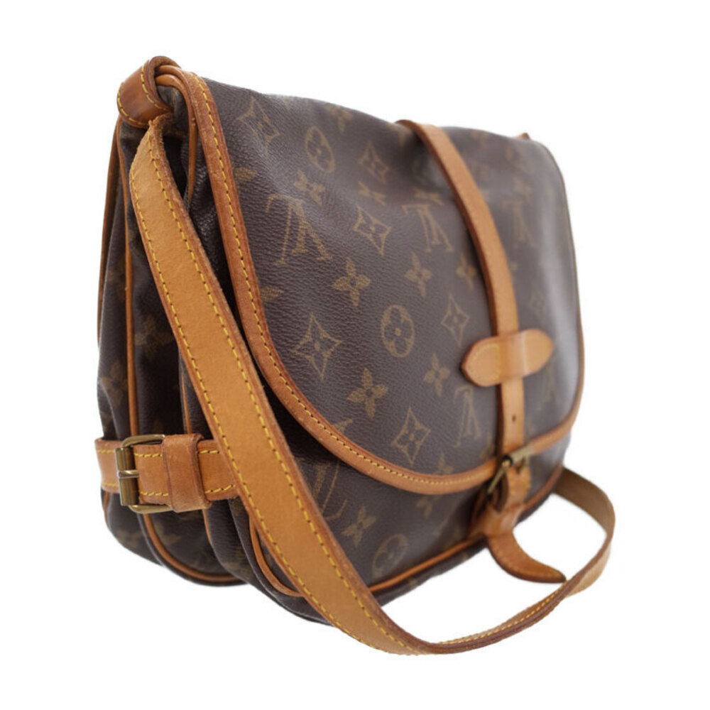 Louis Vuitton Monogram Leather Brown Saumur Shoulder Bag - Picture 2 of 8